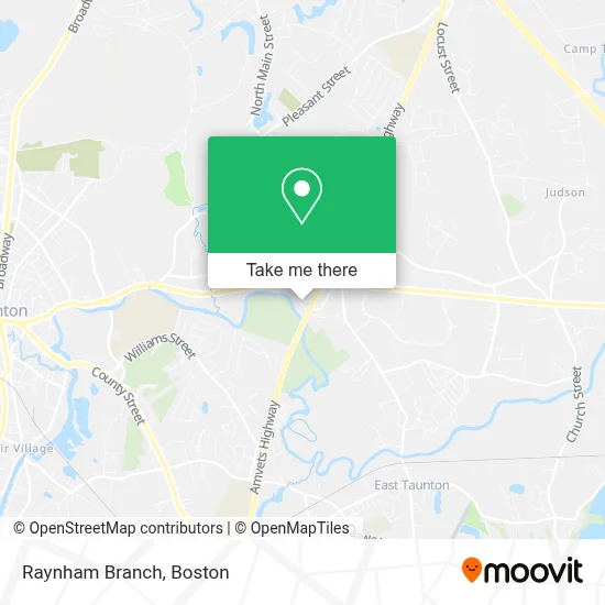 Raynham Branch map
