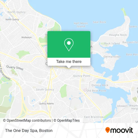 The One Day Spa map