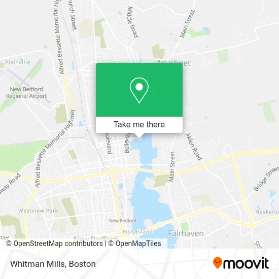 Whitman Mills map