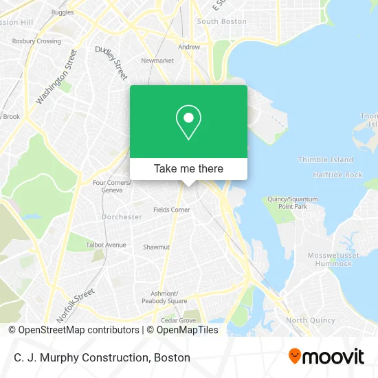 C. J. Murphy Construction map