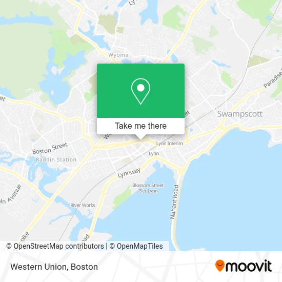 Western Union map