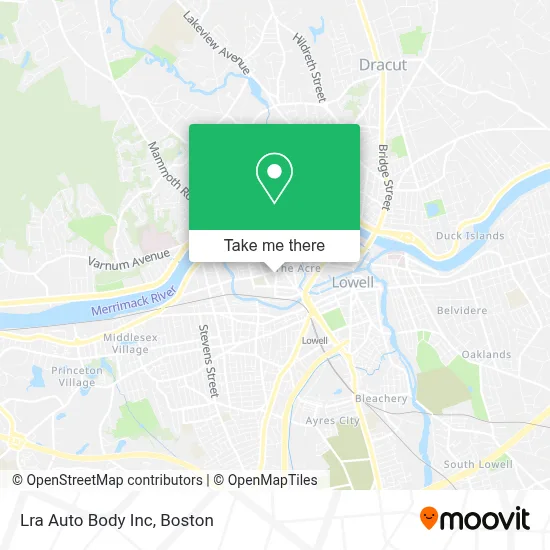 Lra Auto Body Inc map