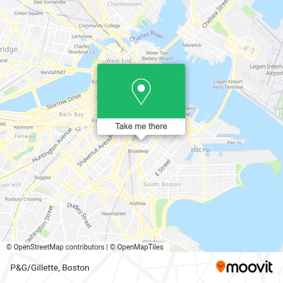 P&G/Gillette map