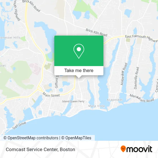 Comcast Service Center map