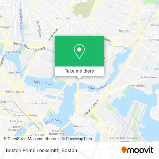 Boston Prime Locksmith map