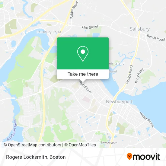 Rogers Locksmith map