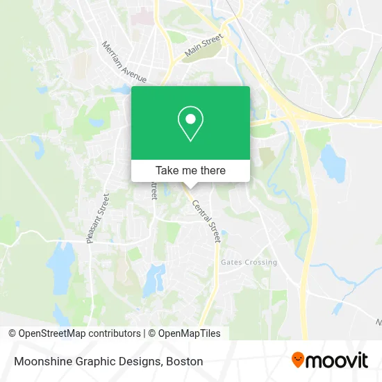 Moonshine Graphic Designs map