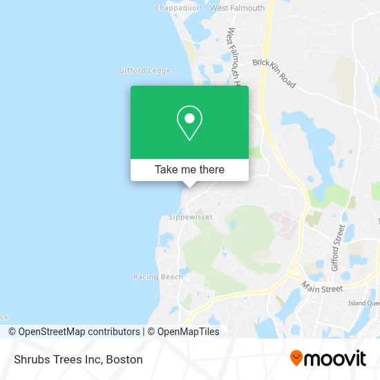 Shrubs Trees Inc map