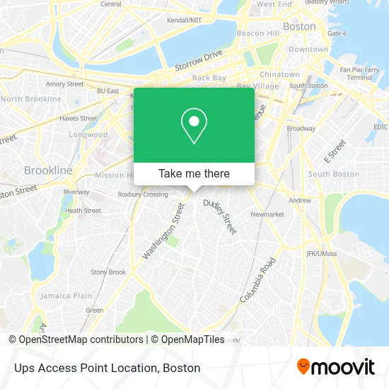 Ups Access Point Location map