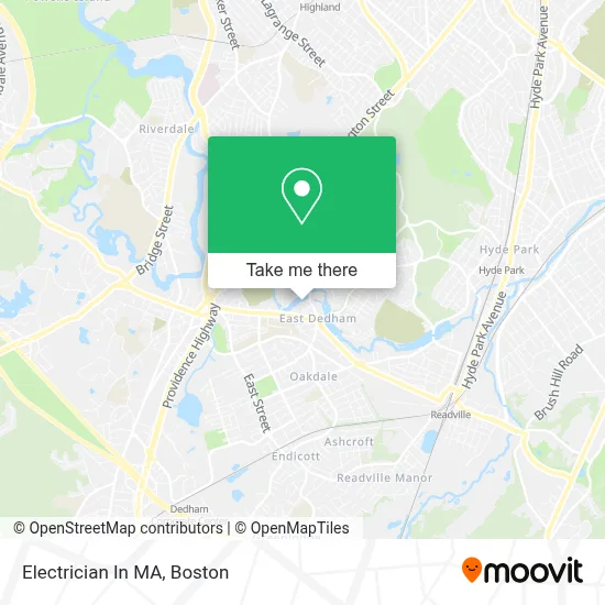 Electrician In MA map