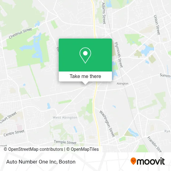 Auto Number One Inc map