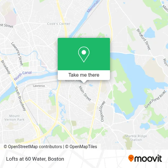 Lofts at 60 Water map