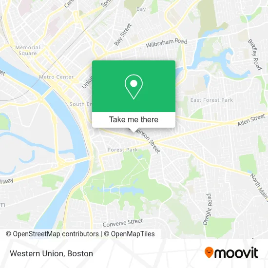 Western Union map