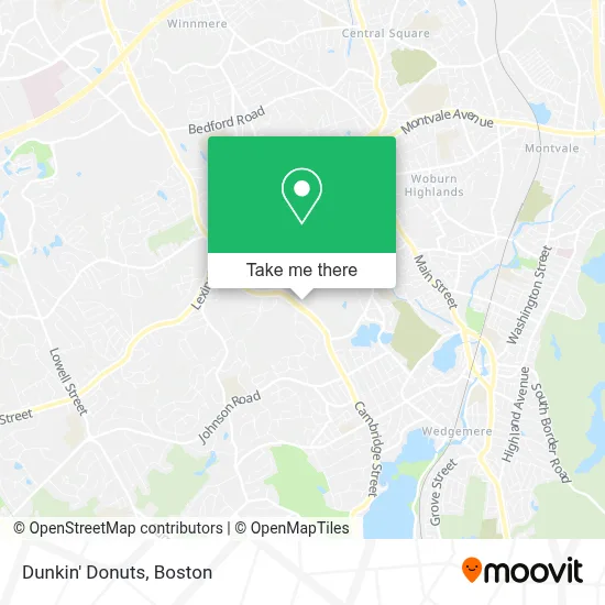 Dunkin' Donuts map