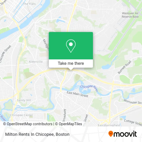 Milton Rents In Chicopee map