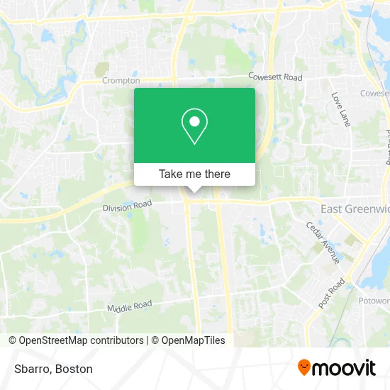Sbarro map