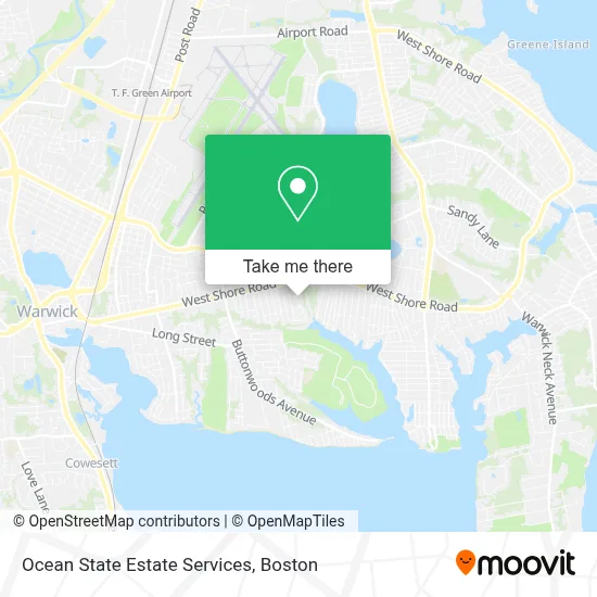 Ocean State Estate Services map