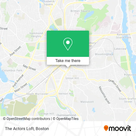 The Actors Loft map