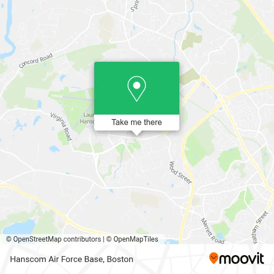 Hanscom Air Force Base map