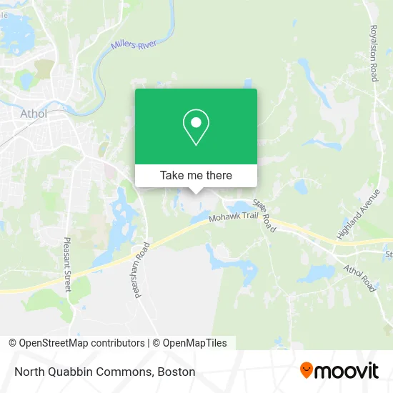 North Quabbin Commons map