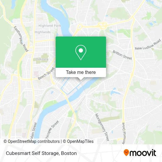 Cubesmart Self Storage map