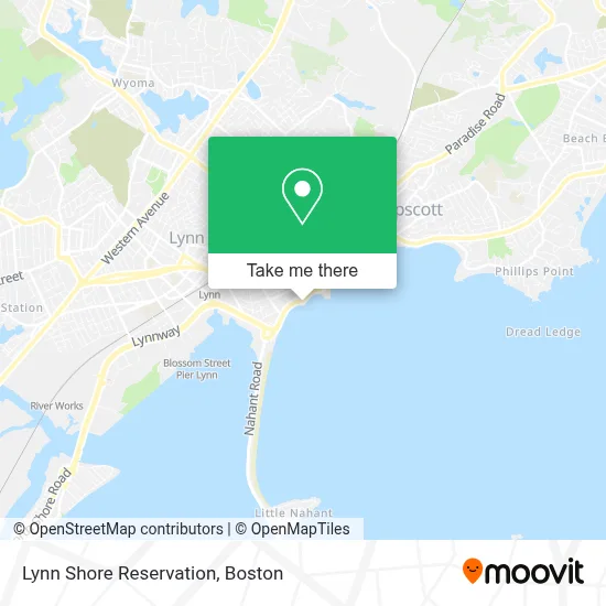 Lynn Shore Reservation map