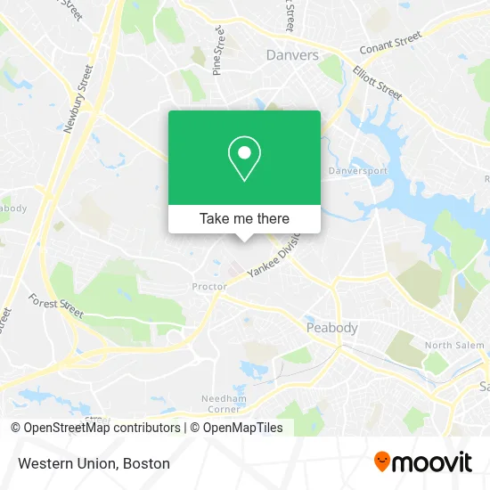 Western Union map