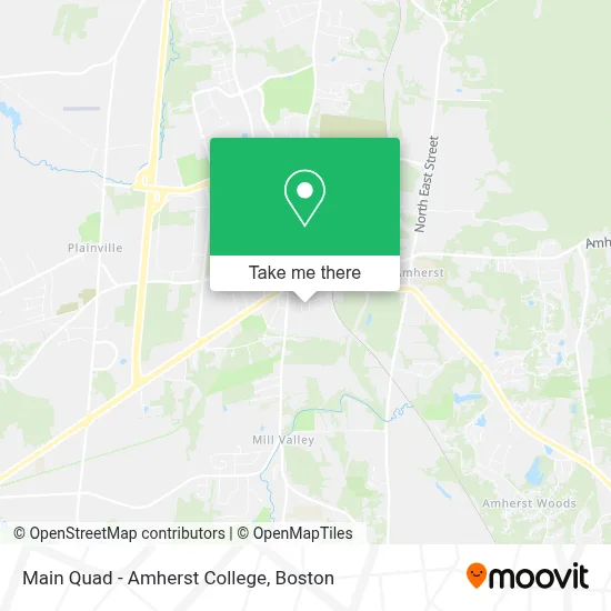 Main Quad - Amherst College map
