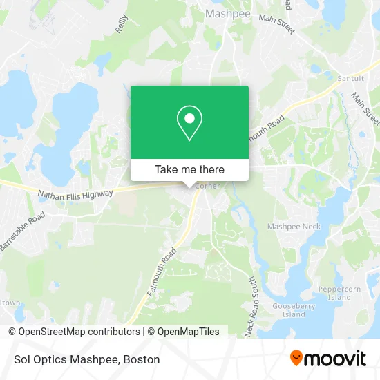 Sol Optics Mashpee map