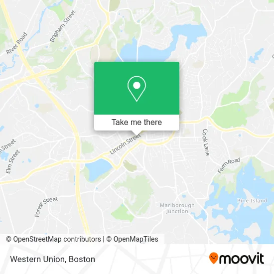 Western Union map