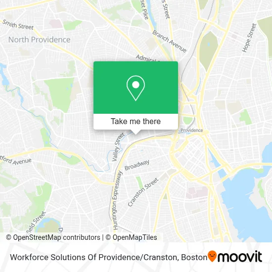 Workforce Solutions Of Providence / Cranston map