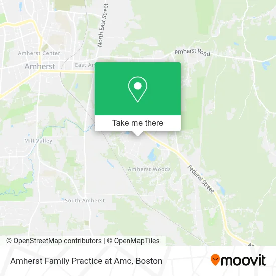 Amherst Family Practice at Amc map