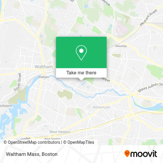 Waltham Mass map