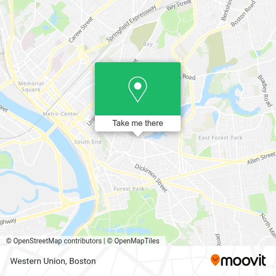 Western Union map