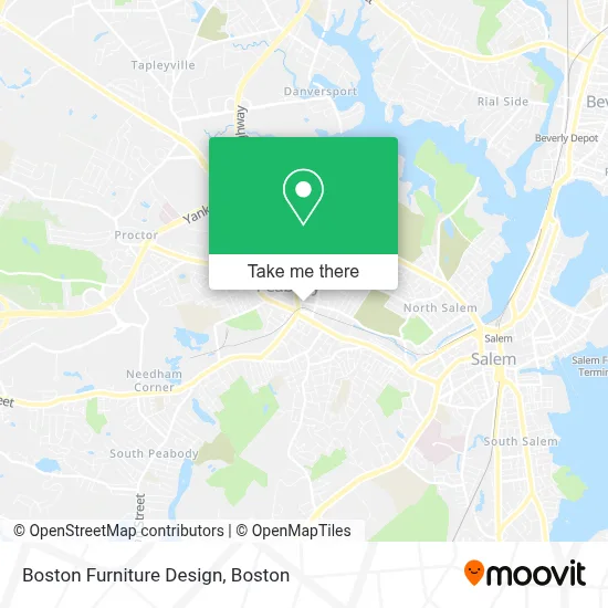 Boston Furniture Design map