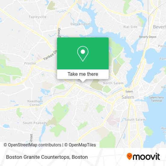 Boston Granite Countertops map