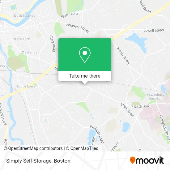 Simply Self Storage map