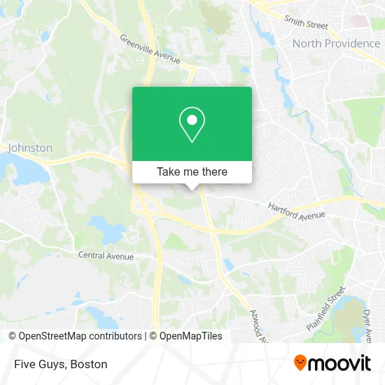 Five Guys map