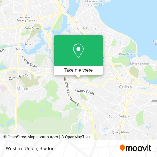 Western Union map