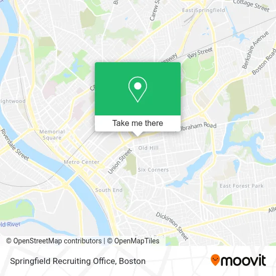 Springfield Recruiting Office map
