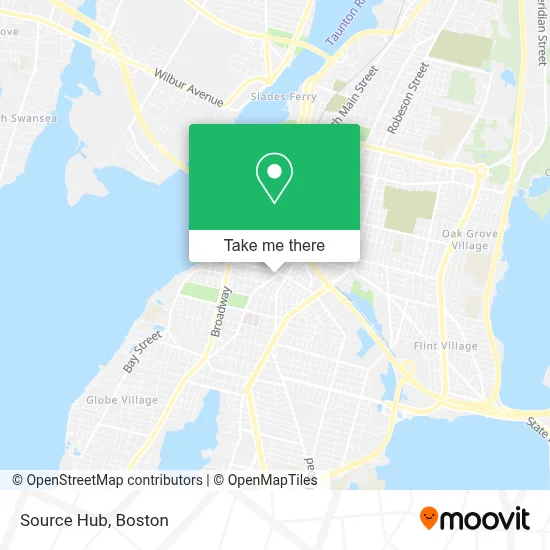 Source Hub map