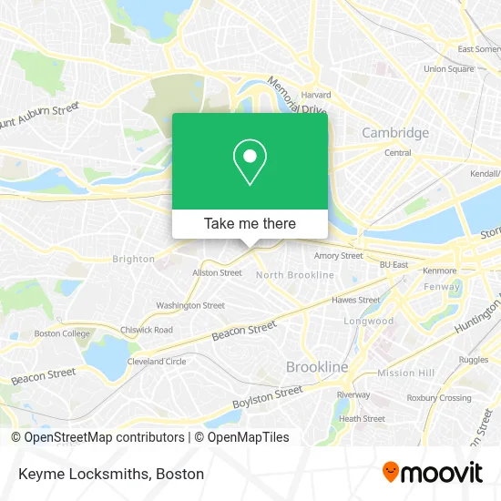 Keyme Locksmiths map