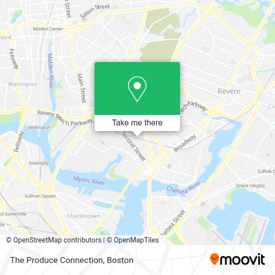 The Produce Connection map