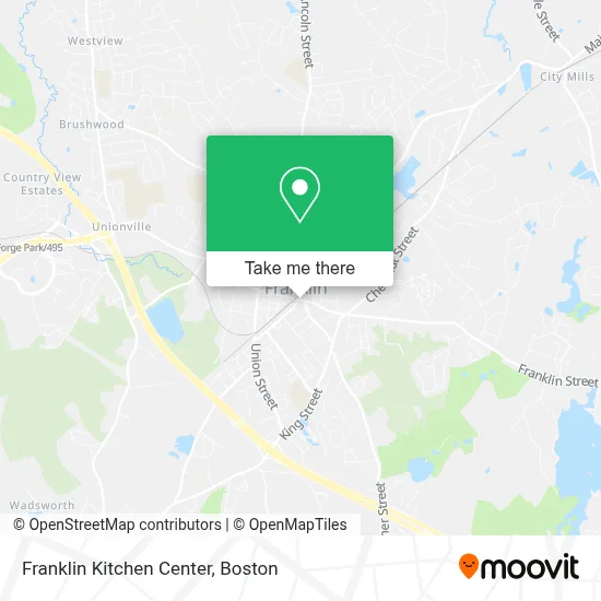 Franklin Kitchen Center map