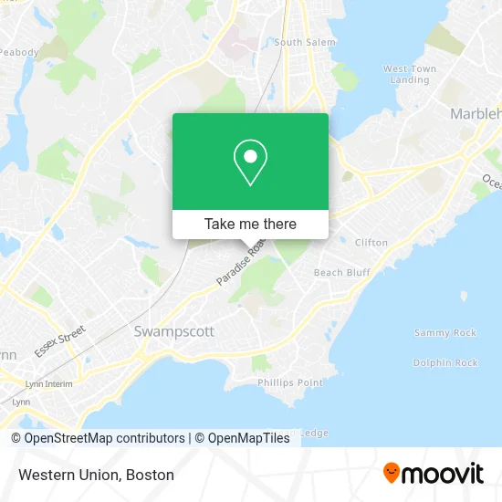 Western Union map