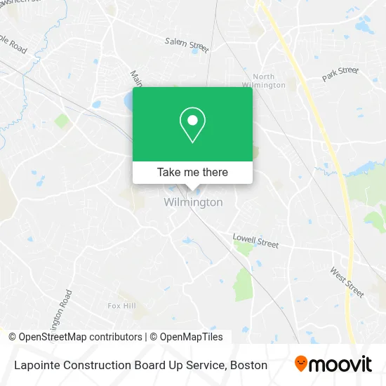 Lapointe Construction Board Up Service map