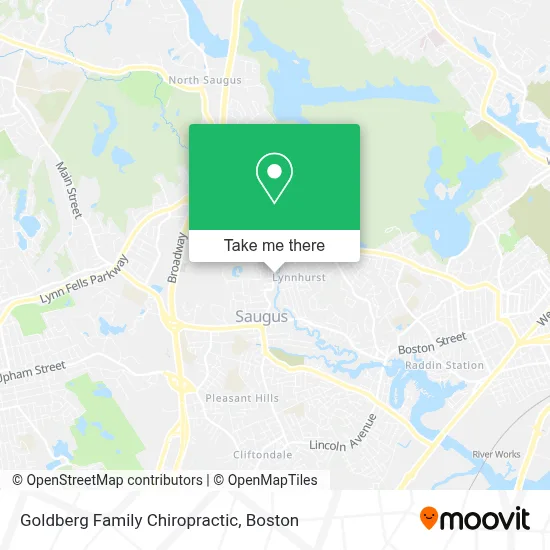 Goldberg Family Chiropractic map