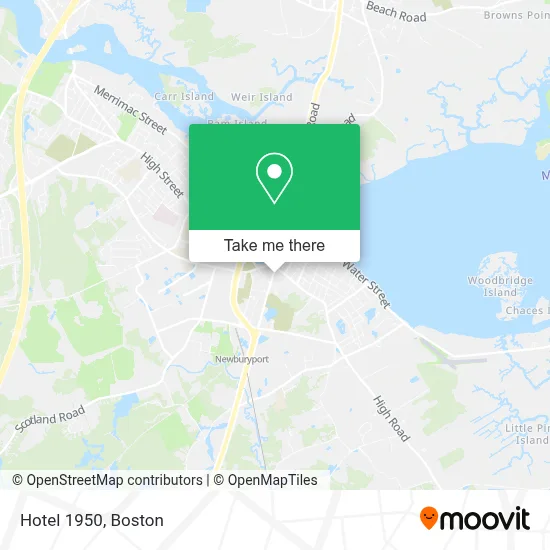 Hotel 1950 map