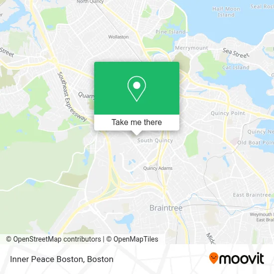 Inner Peace Boston map