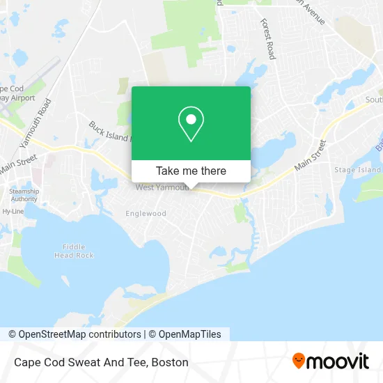 Cape Cod Sweat And Tee map